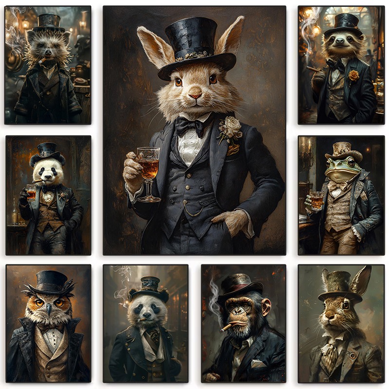Pet Portrait Custom - 르네상스 동물 초상화 캔버스 프린트 빅토리아