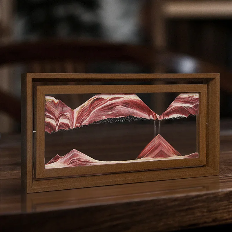 3D 회전 가능한 풍경 이동 모래 예술 그림, 퀵샌드  - Engraved Wood Frame 리뷰 및 가격