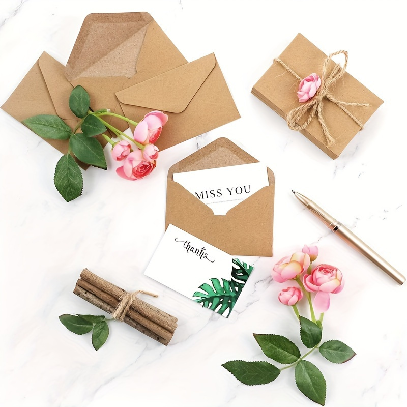 50/100pcs 크래프트 종이 봉투 DIY 인사말 카 - Wax Seal Letter Kit 리뷰 및 가격