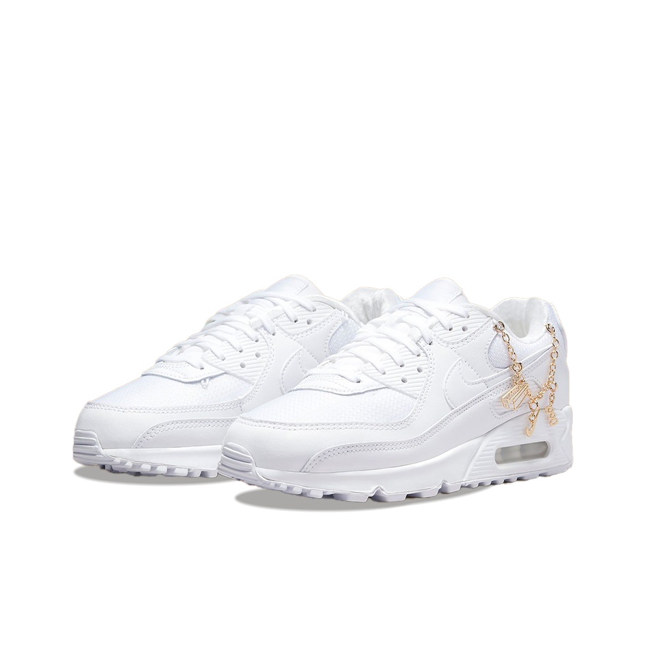 나이키 에어 맥스 90 여성용 로우탑 러닝화 화이트/골 - Nike Shoes Air Max 90 리뷰 및 가격