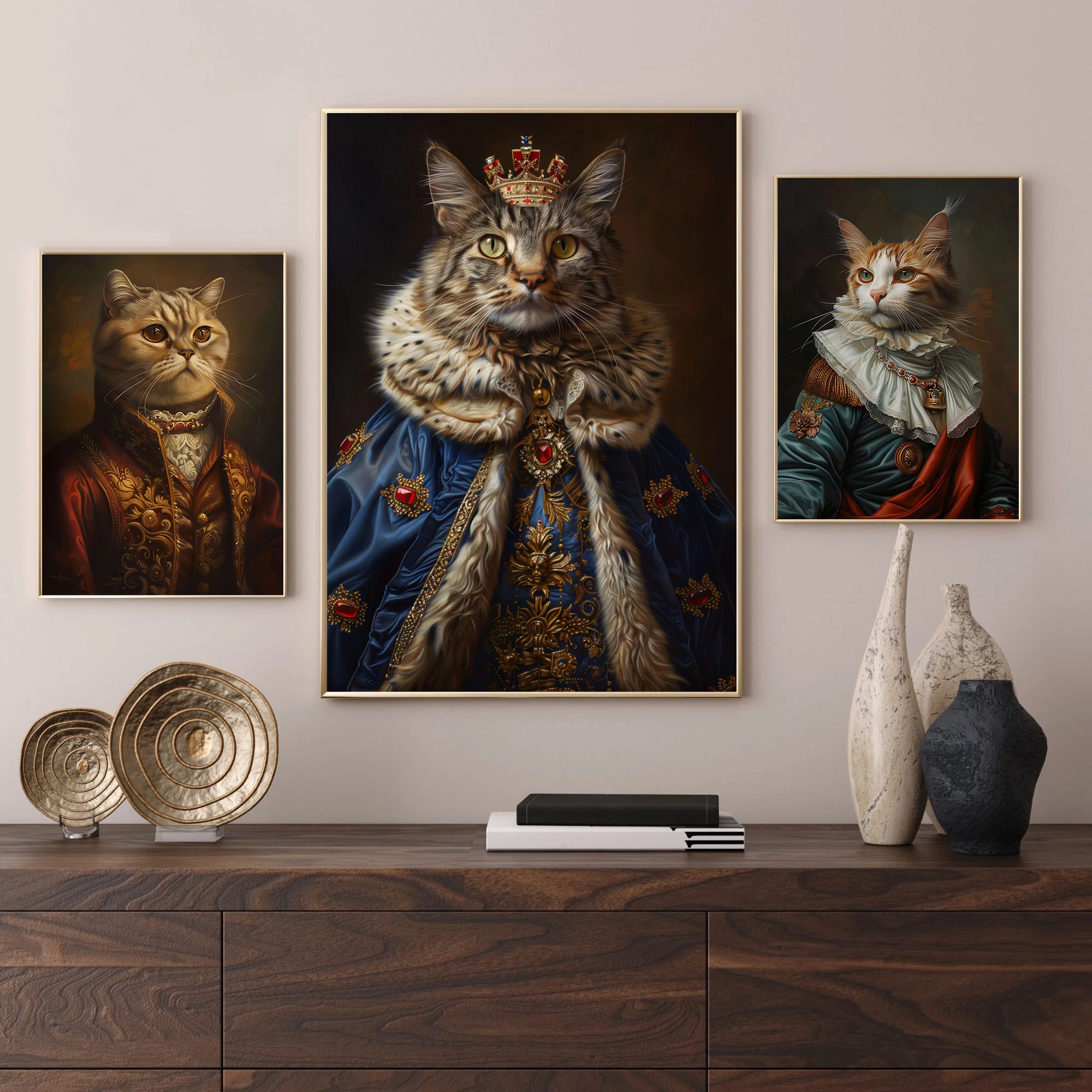 흥미로운 동물 빅토리아 시대 동물 고양이 초상화 예술  - Pet Portrait Custom 리뷰 및 가격